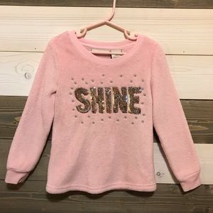 Cynthia Rowley ⚜️ Soft & Furry Pink Sequin Shine Top
